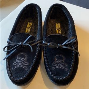 SoulCycle X Minnetonka Black Slipper Moccasins